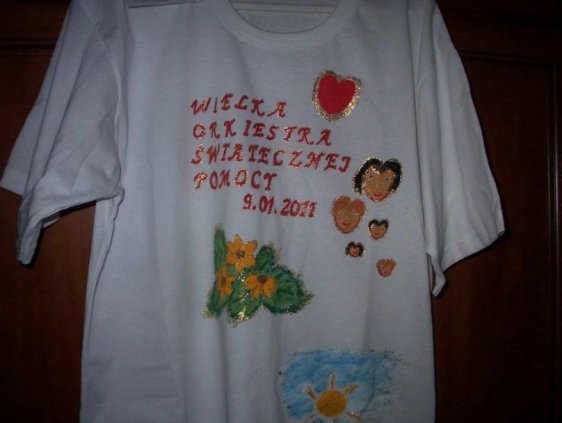 Koszulka Ręcznie Malowana- WOŚP 2011
